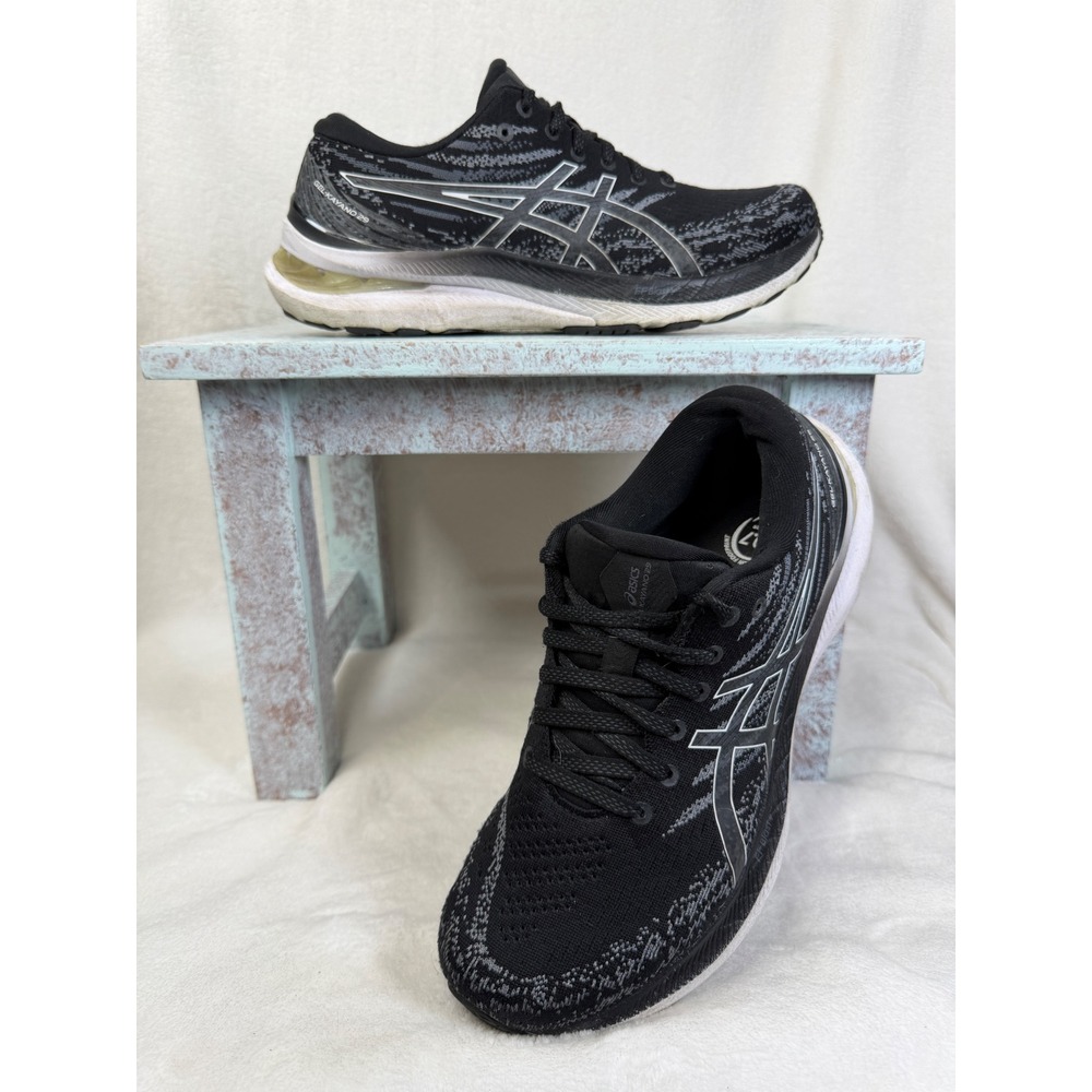 Asics Gel-Kayano 29 Womens Running Shoes Black White 1012B272 Size 9